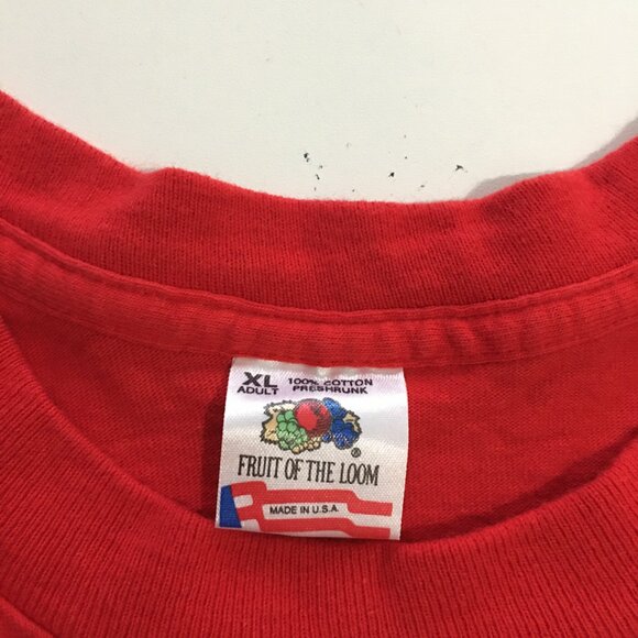 Vintage Xerox Mens XL Red T-Shirt The Document Company Single Stitch 90s USA - Picture 4 of 9